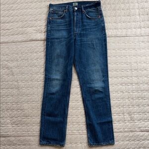 Citizens Of Humanity Charlotte medium/Dark Blue Straight Jeans, 25